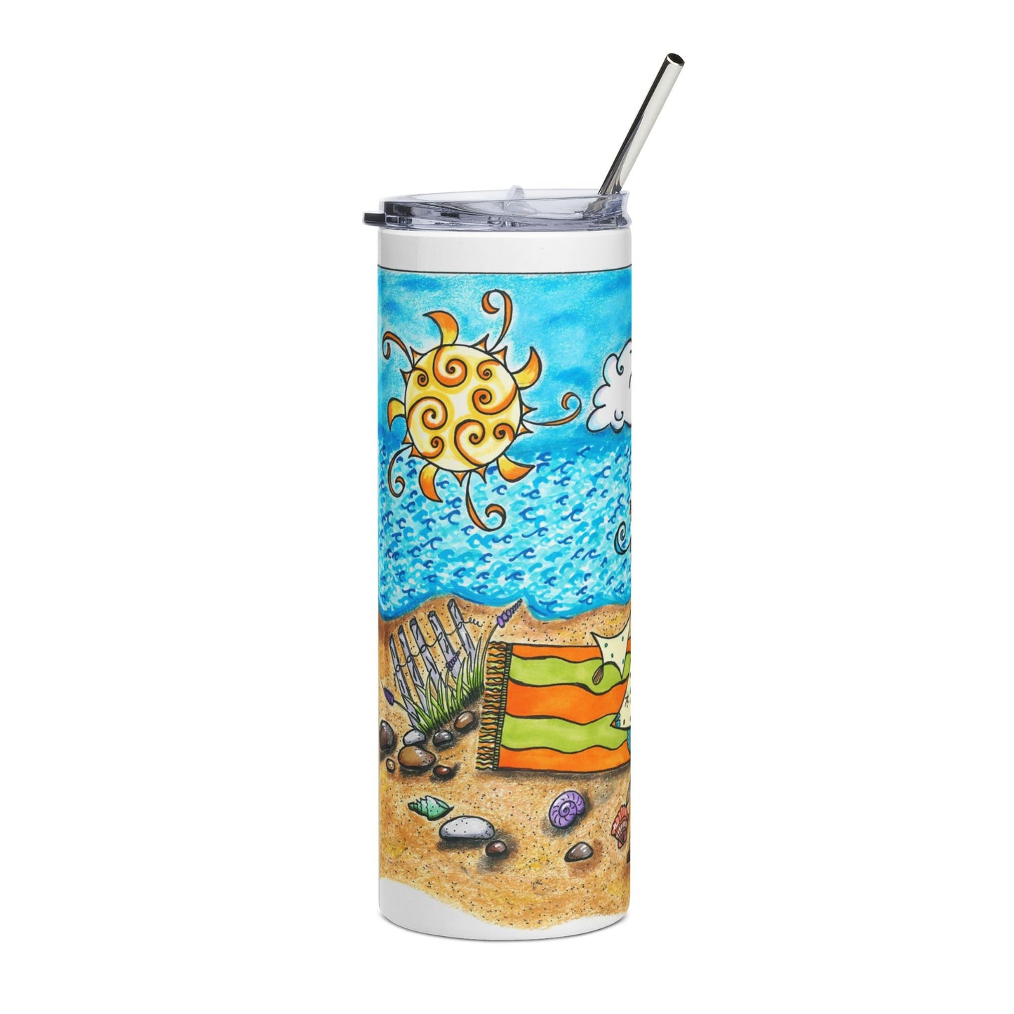 Happy Place Stainless Steel Tumbler, 20oz