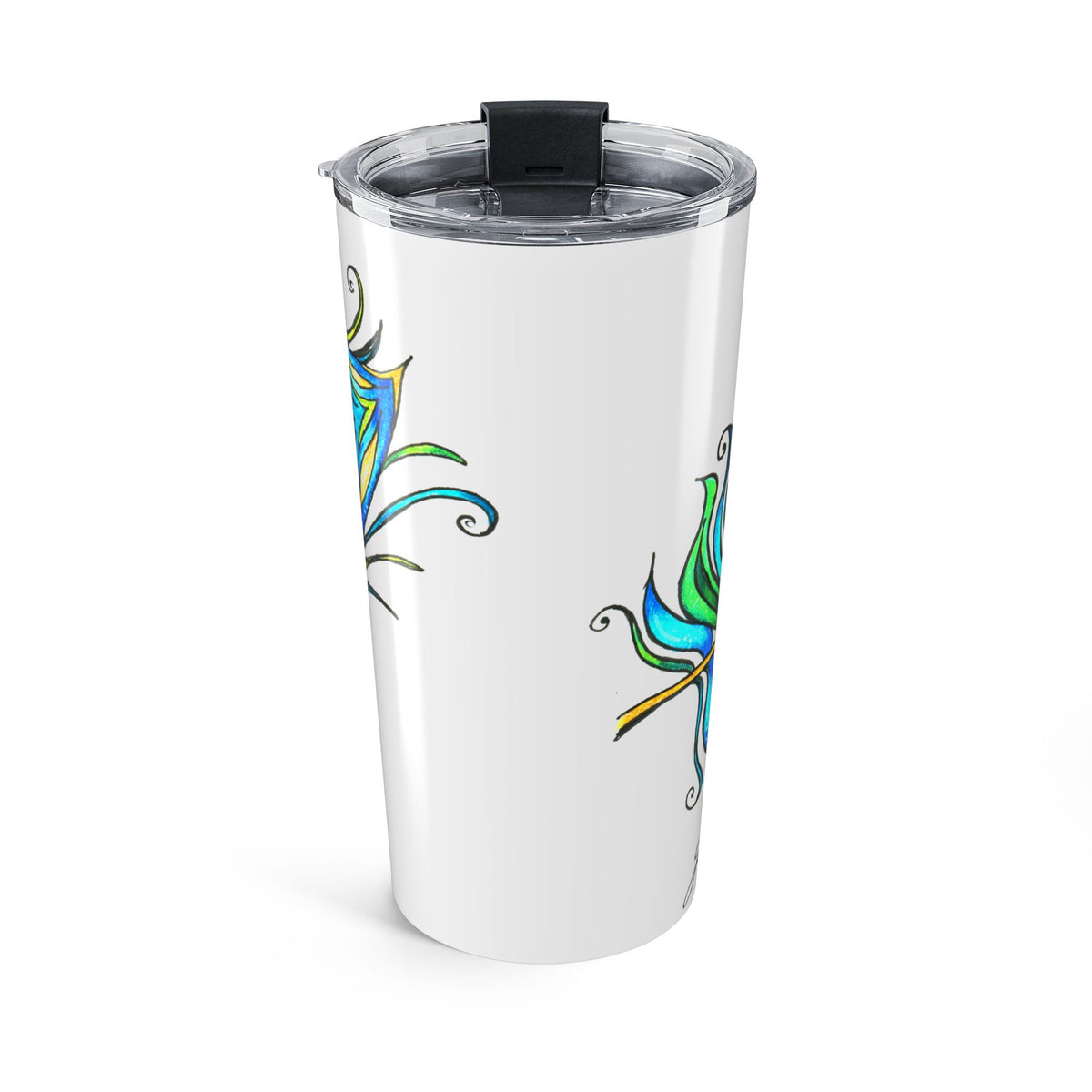 Peacock Feather Tumbler 20oz