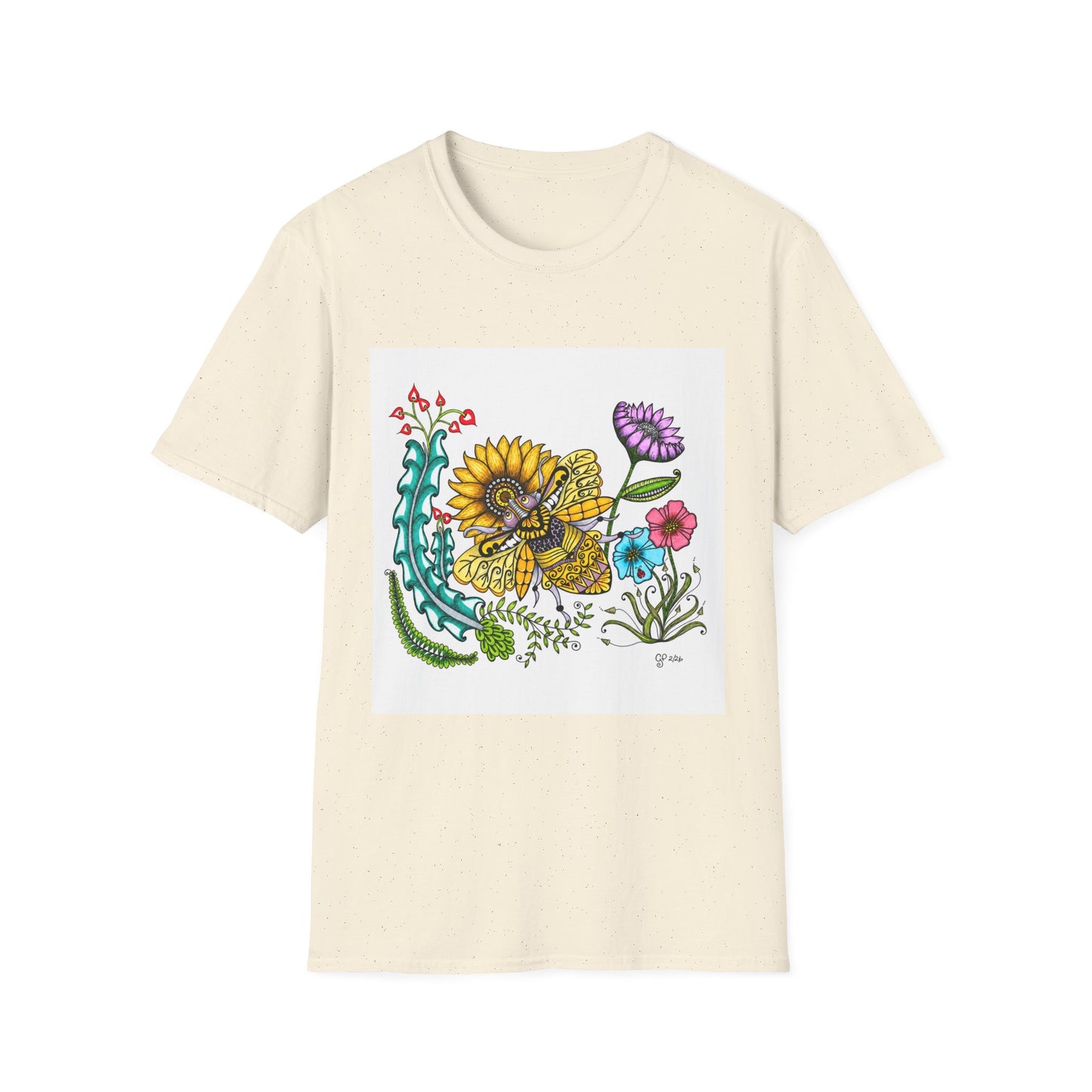 Boho Bumblebee Softstyle T-Shirt