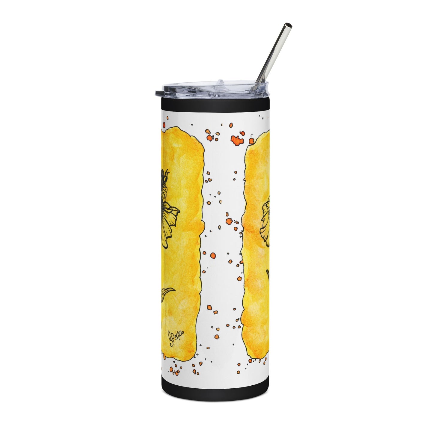 Happy Bee Stainless Steel Tumbler, 20oz