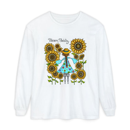 Bloom Boldly Garment-dyed Long Sleeve T-Shirt