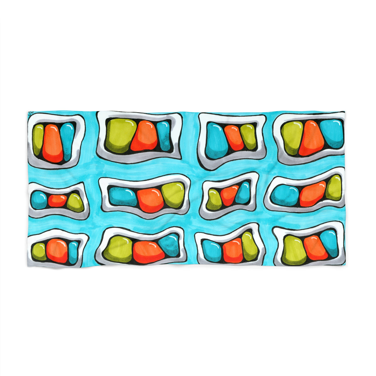 Funky Beans Beach Towel