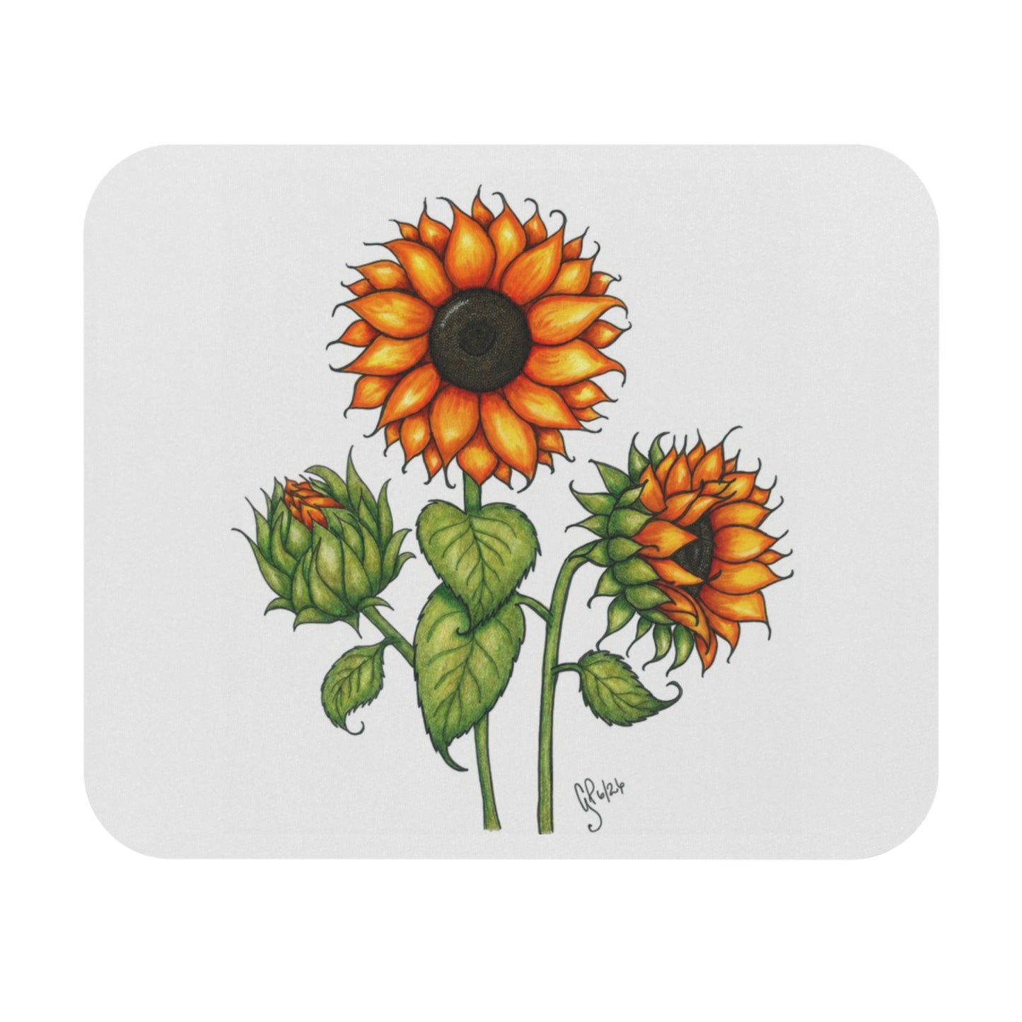 Something About Sunflowers Mouse Pad (Rectangle)