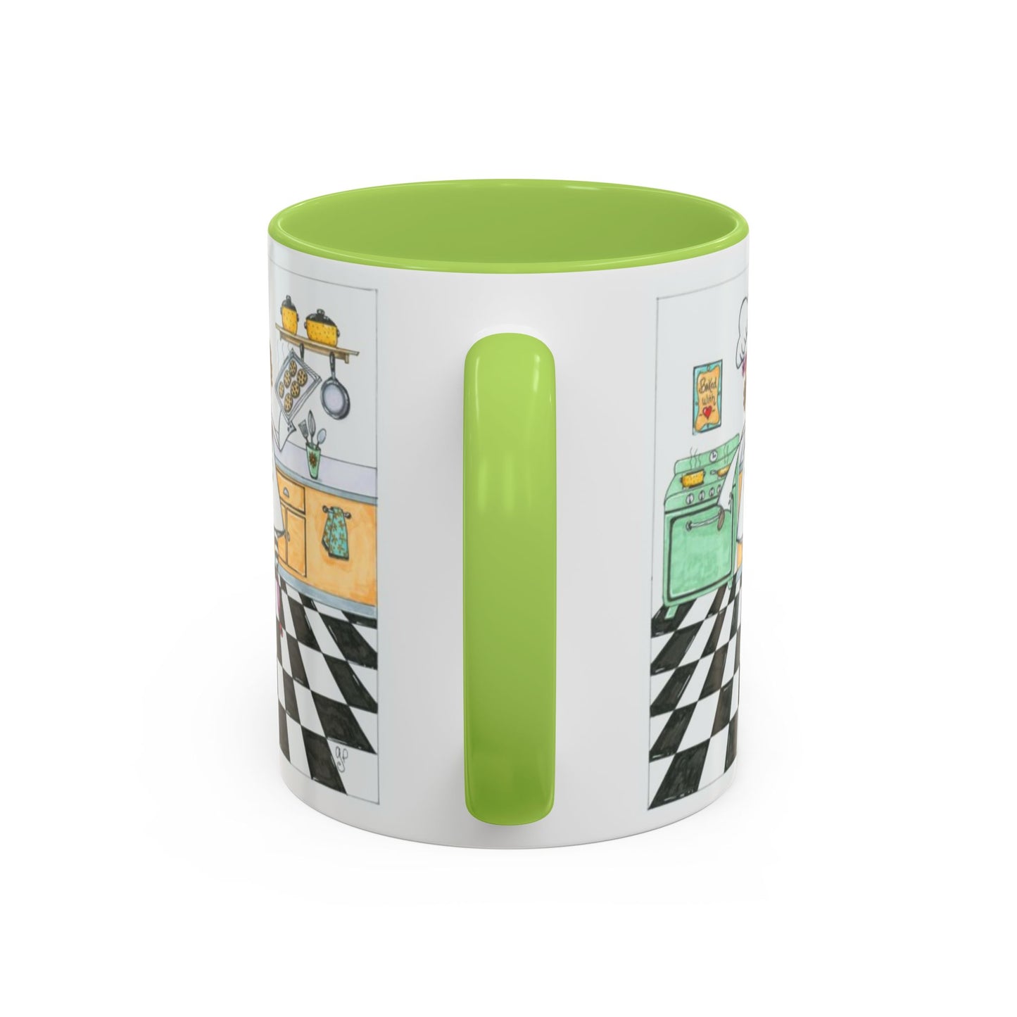 She Bakes! Accent Coffee Mug (11, 15oz)
