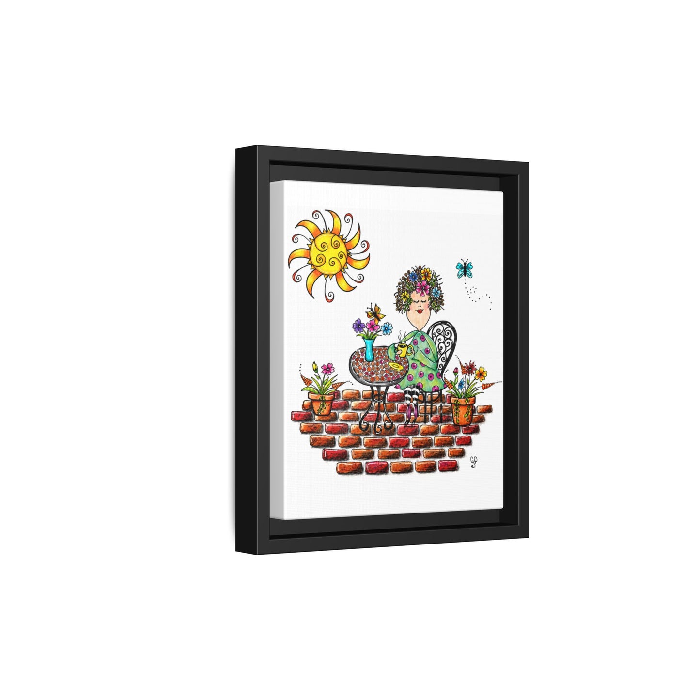 A Little Me Time Matte Canvas, Framed