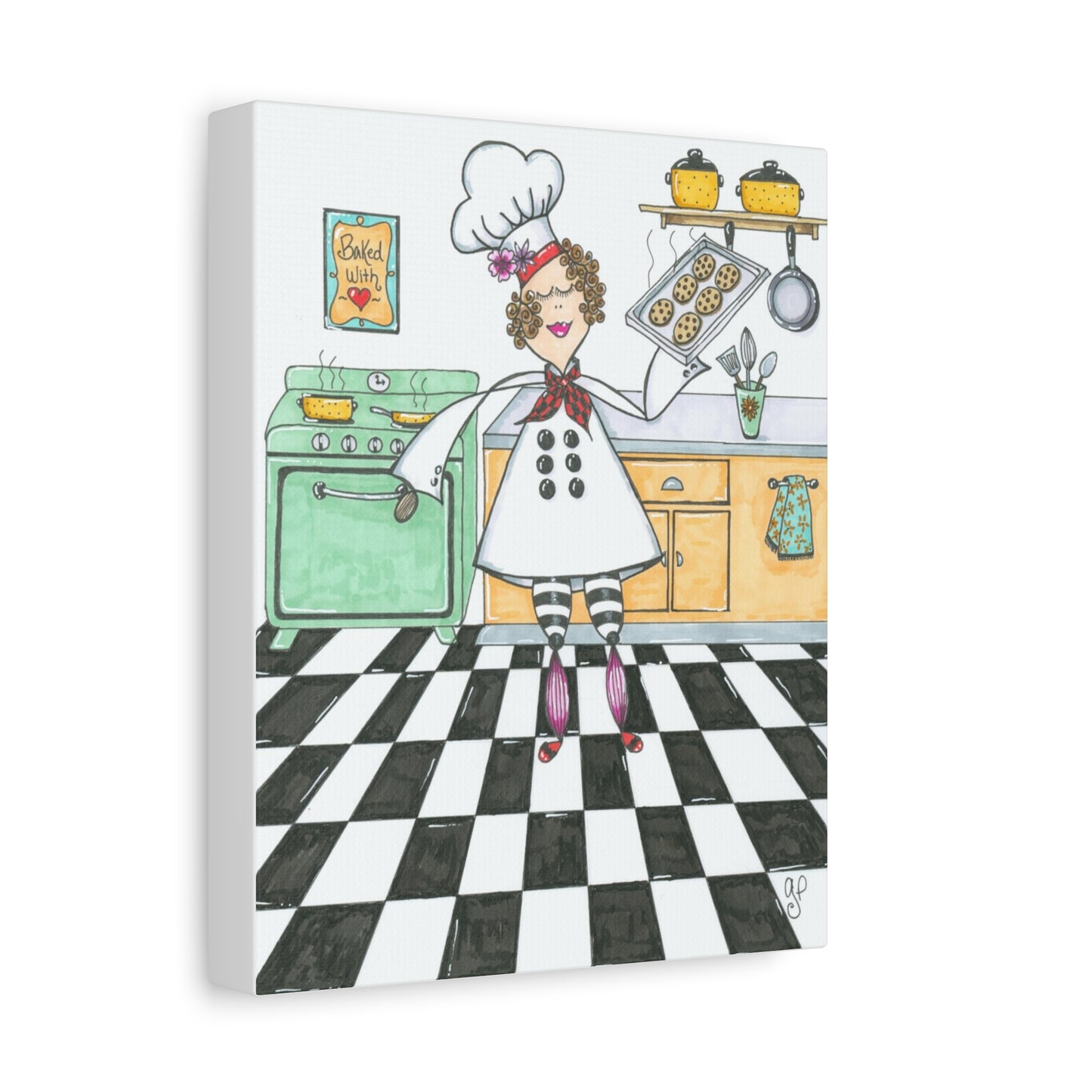She Bakes! Matte Canvas, Stretched, 1.25"