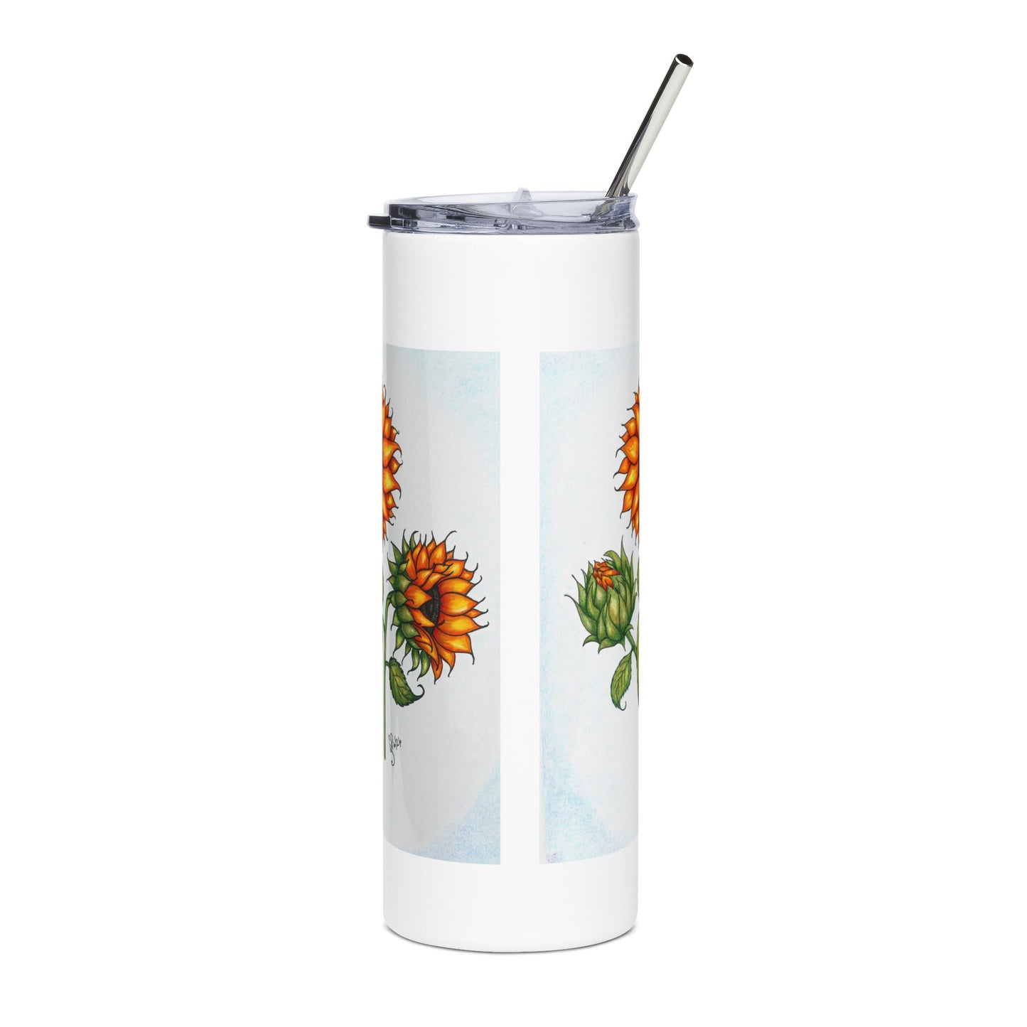 Sunflower Trio Stainless Steel Tumbler, 20oz