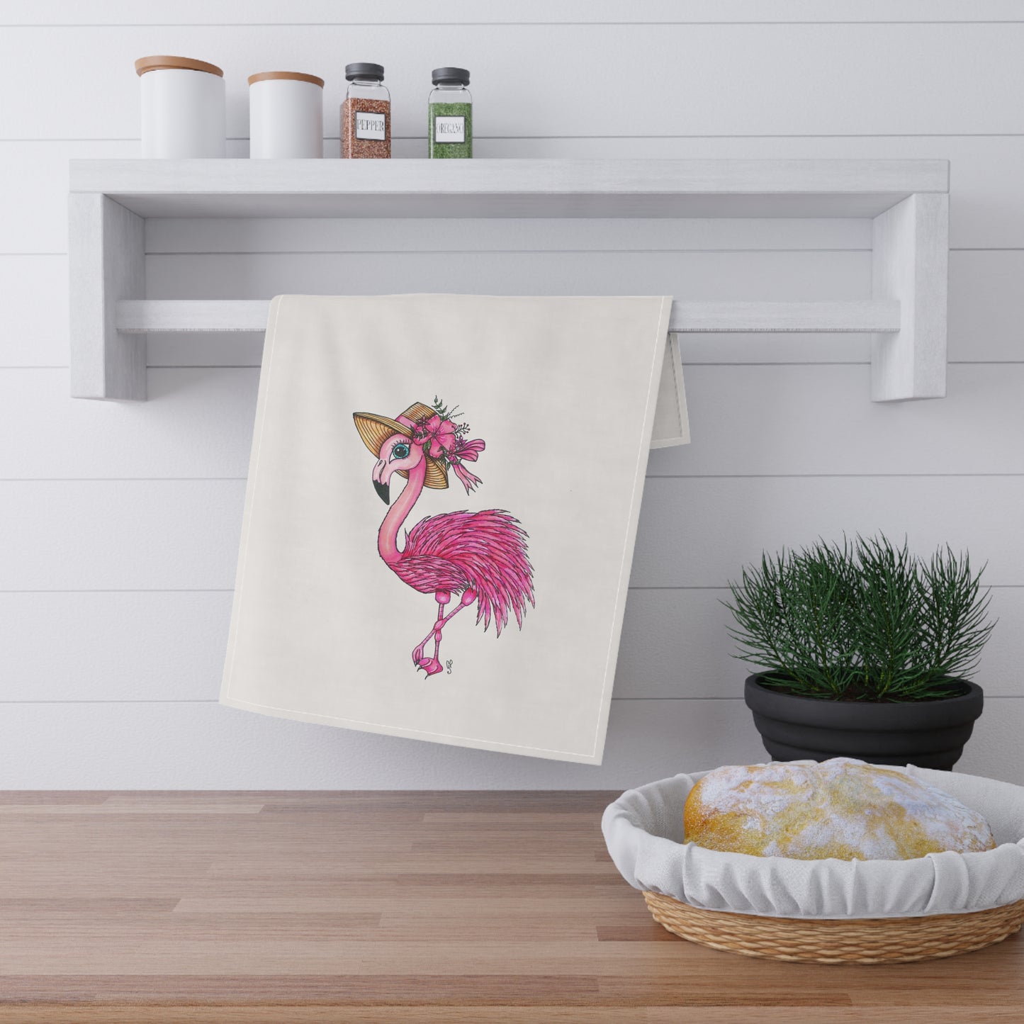 Flamingo Tea Towels (cotton twill)