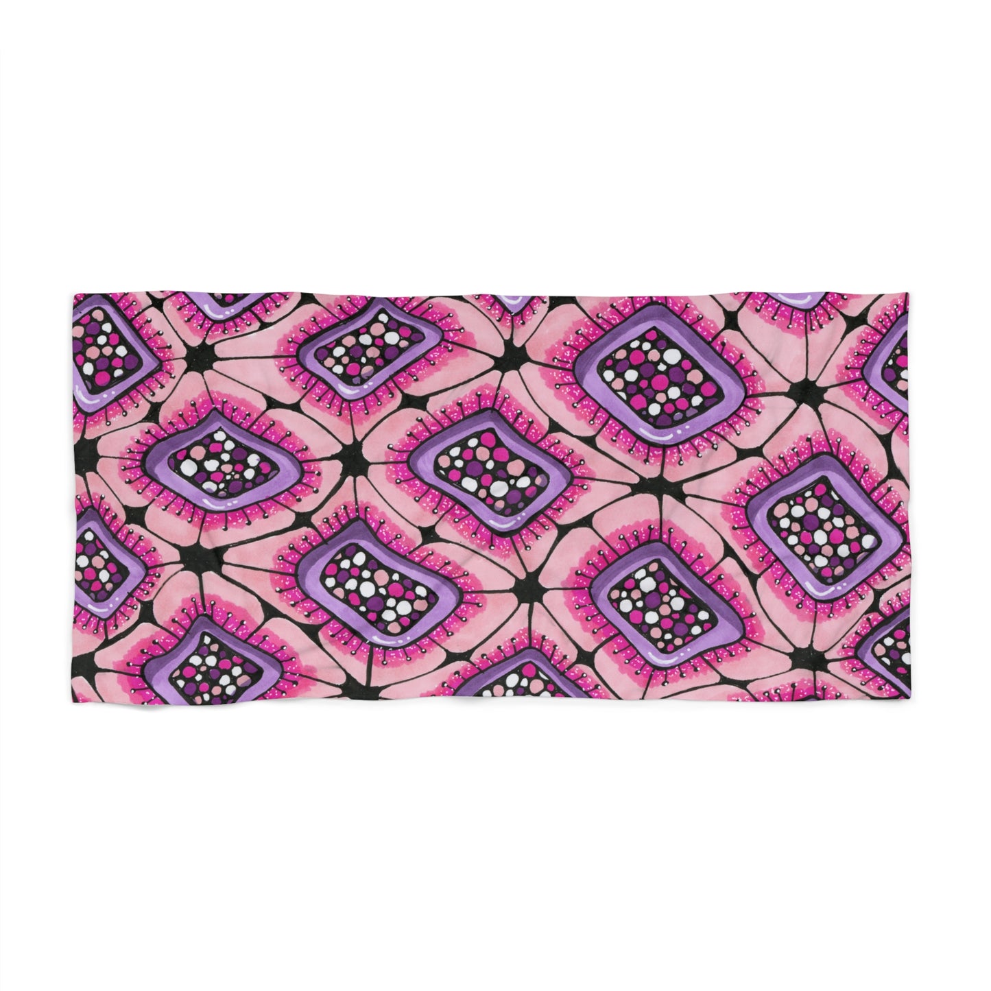 Punchy Pink Beach Towel