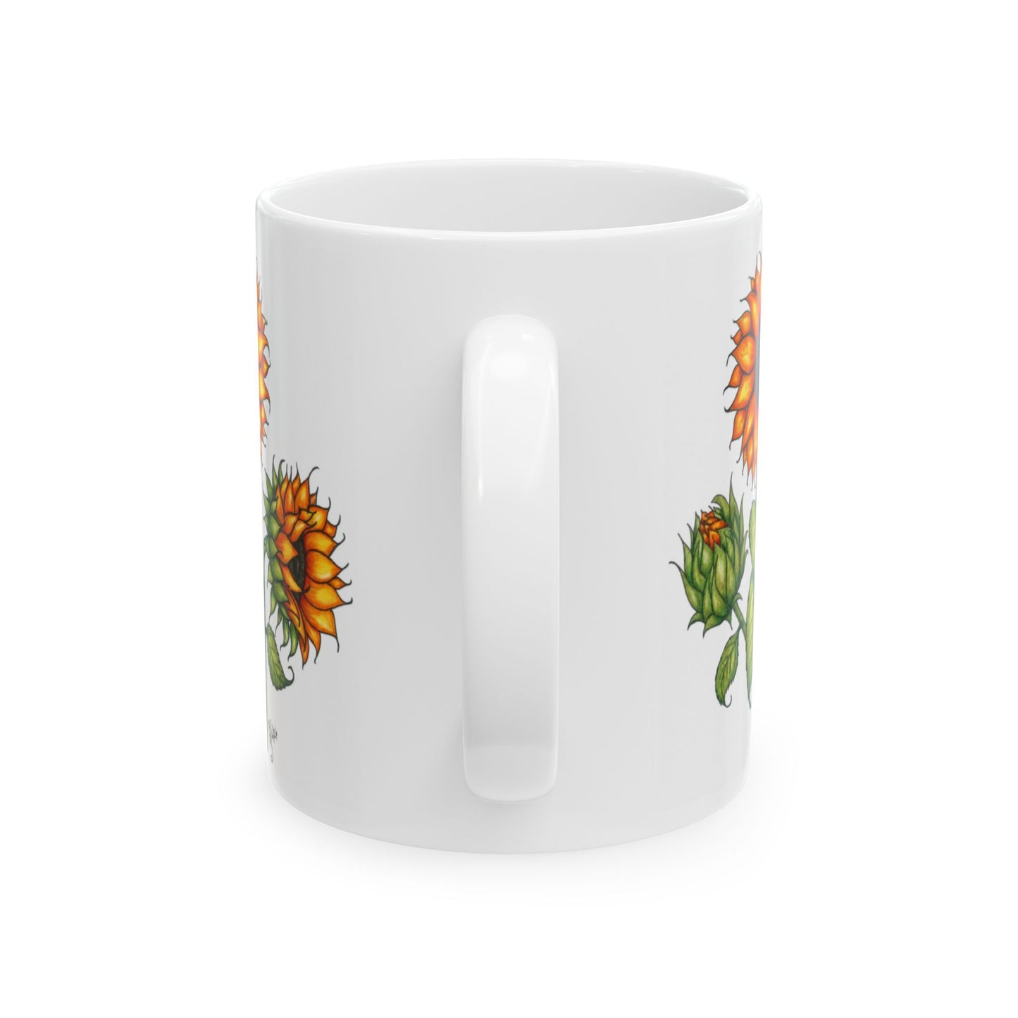 Something About Sunflowers Ceramic Mug, (11oz, 15oz)