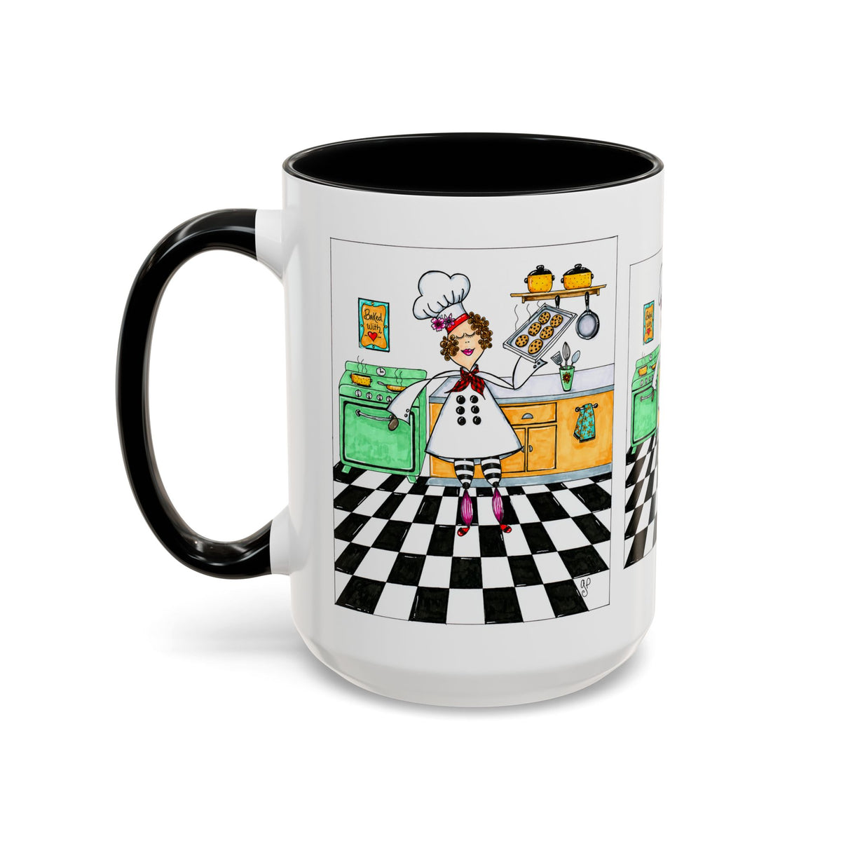She Bakes! Accent Coffee Mug (11, 15oz)