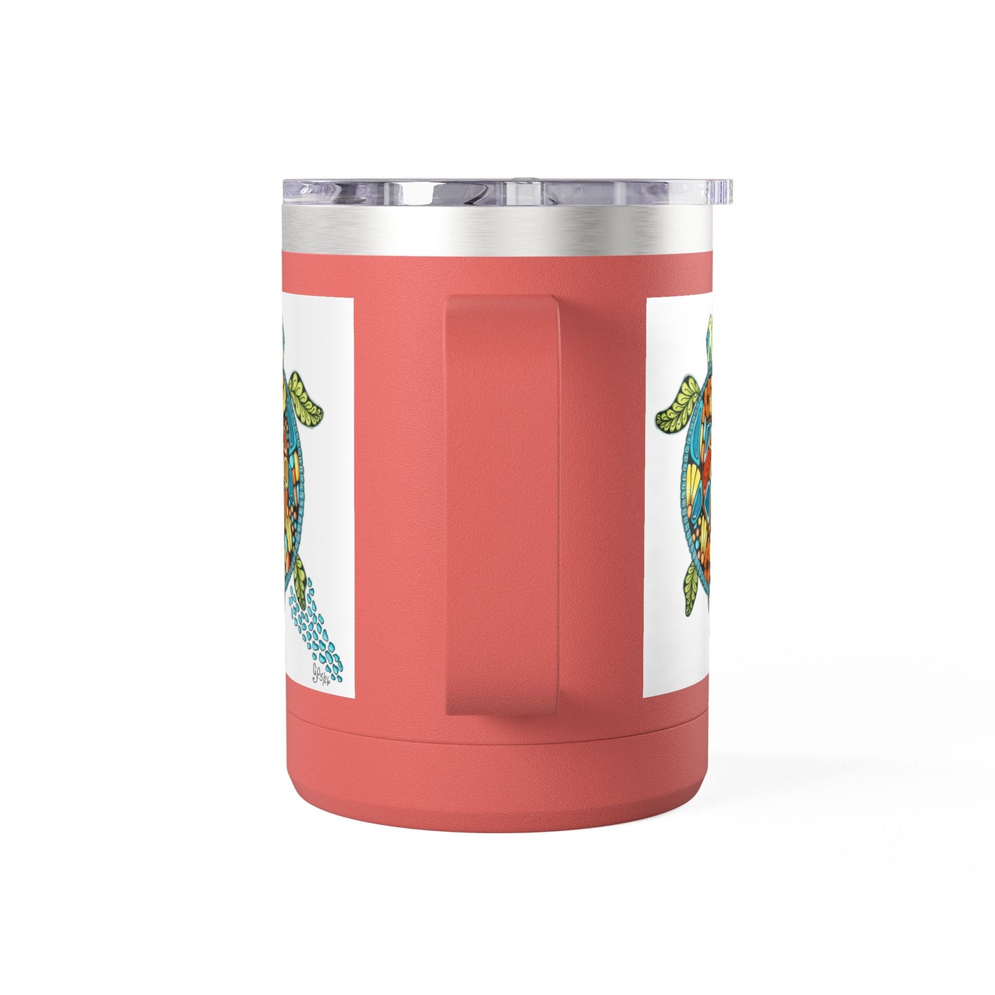 Sea Turtle Coffee Mug Tumbler, 15oz