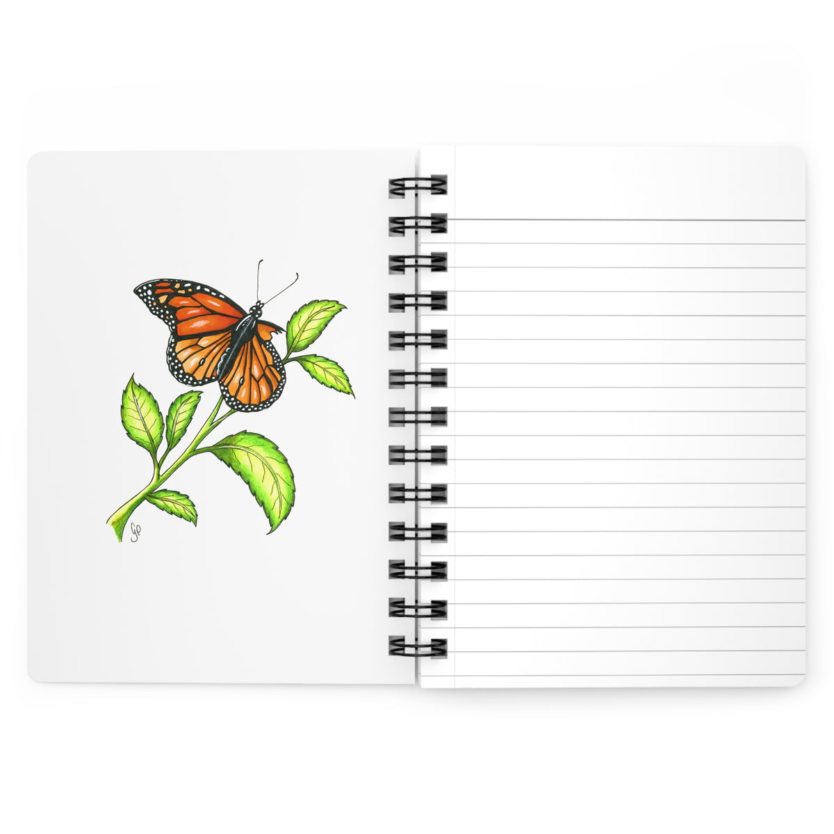 Larry The Butterfly Spiral Bound Journal