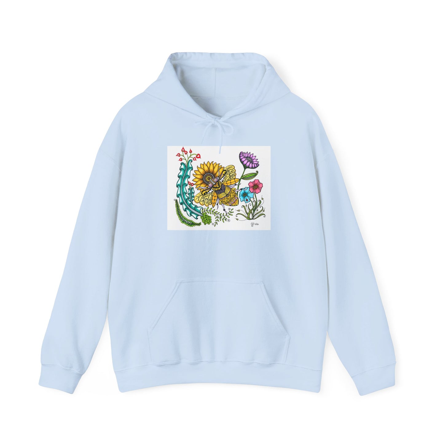 Boho Bumblebee Heavy Blend™ Hooded Sweatshirt