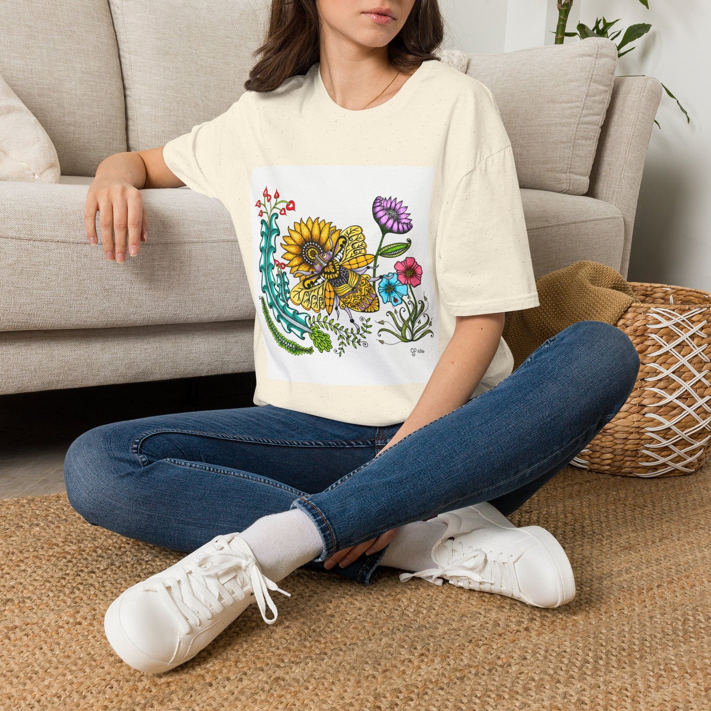 Boho Bumblebee Softstyle T-Shirt