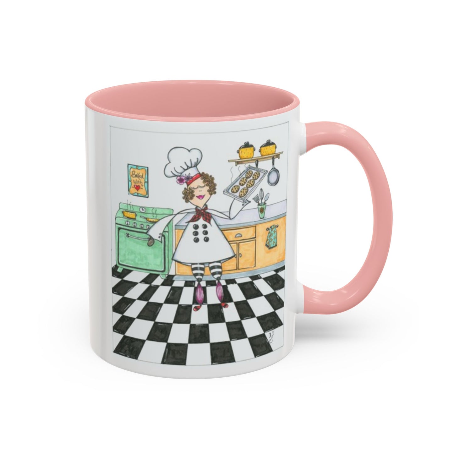 She Bakes! Accent Coffee Mug (11, 15oz)