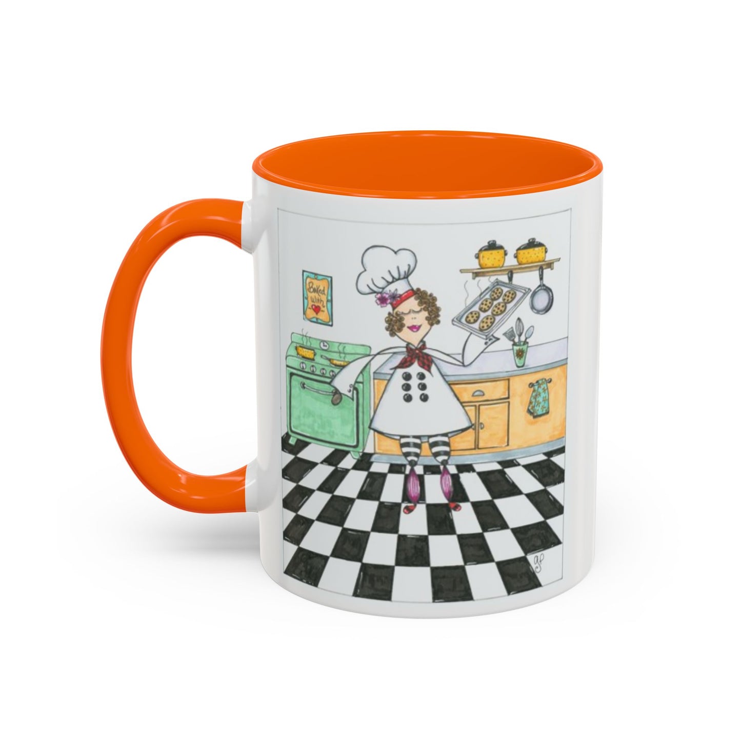 She Bakes! Accent Coffee Mug (11, 15oz)