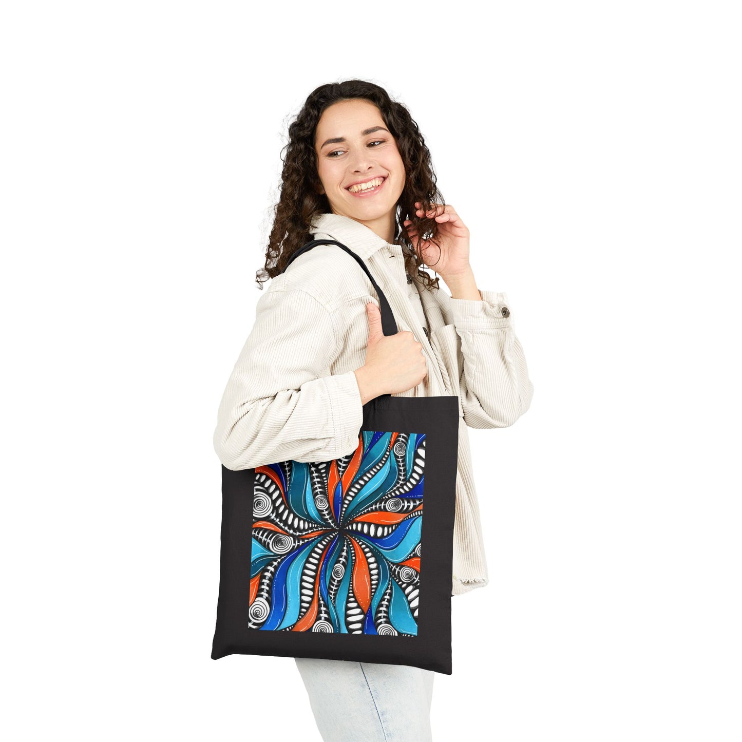 Wild Burst Cotton Canvas Tote Bag