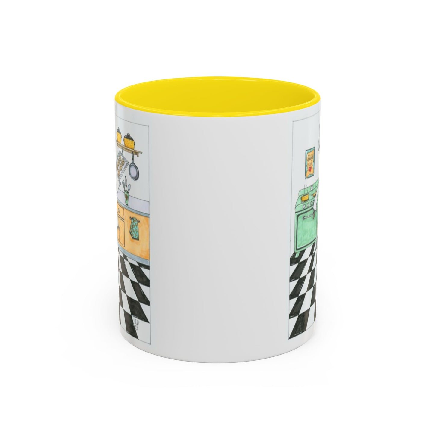 She Bakes! Accent Coffee Mug (11, 15oz)
