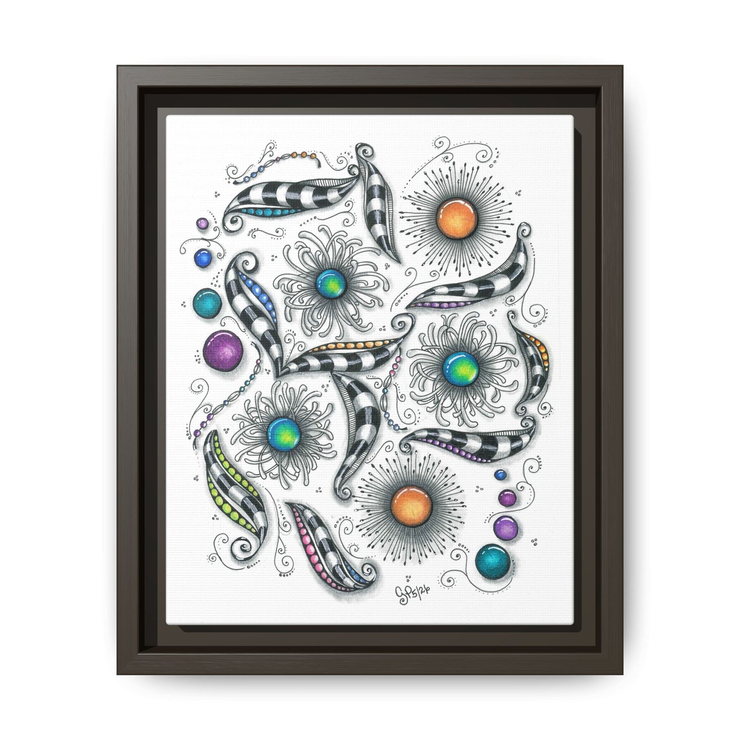 A Touch of Whimsy Matte Canvas, Framed (Multi-color)