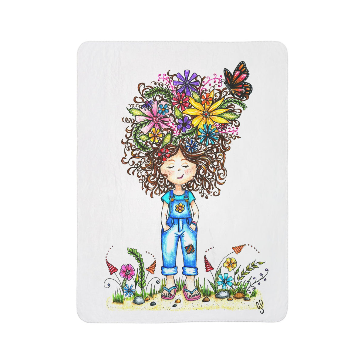 Free To Be Me! Fleece Sherpa Blanket