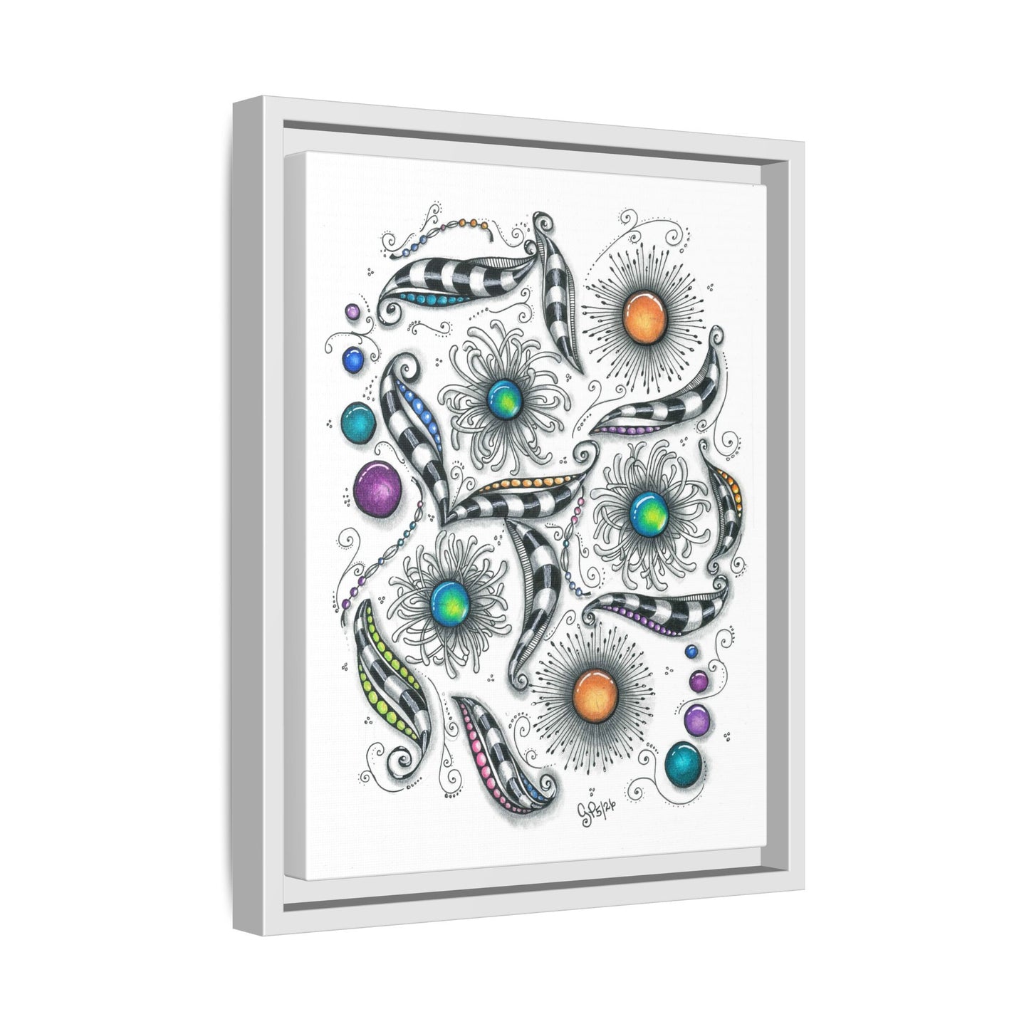 A Touch of Whimsy Matte Canvas, Framed (Multi-color)
