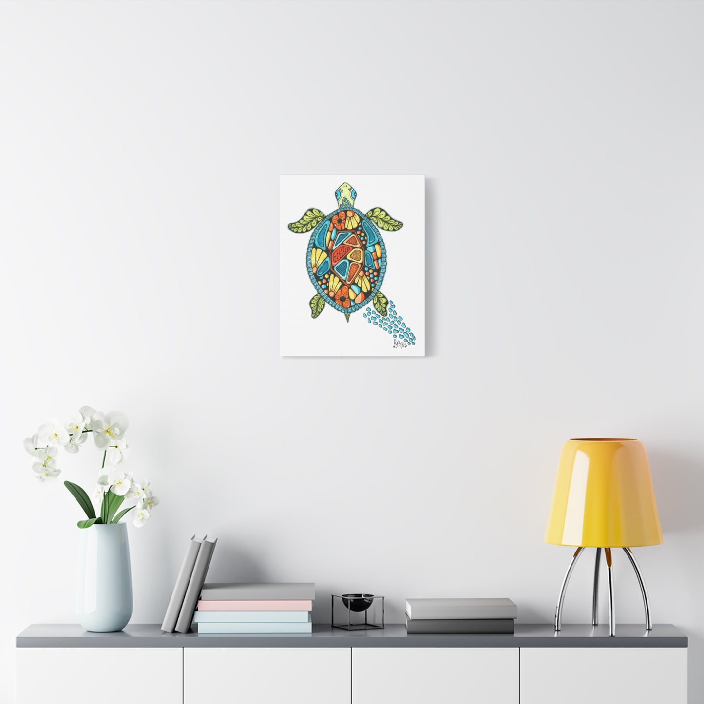 Sea Turtle Matte Canvas