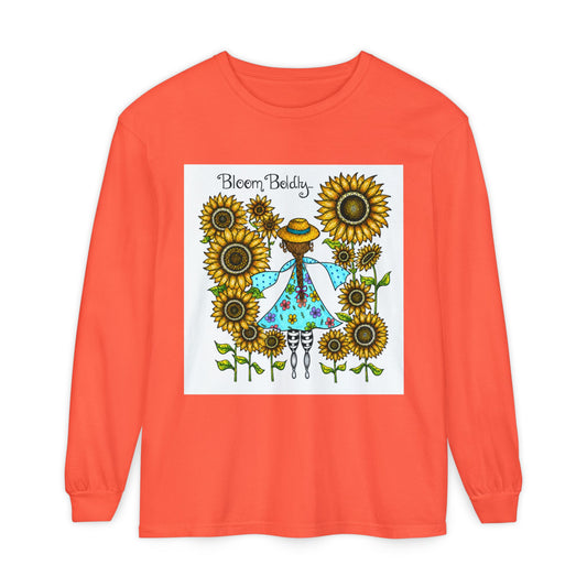 Bloom Boldly Garment-dyed Long Sleeve T-Shirt