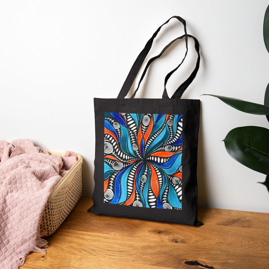 Wild Burst Cotton Canvas Tote Bag