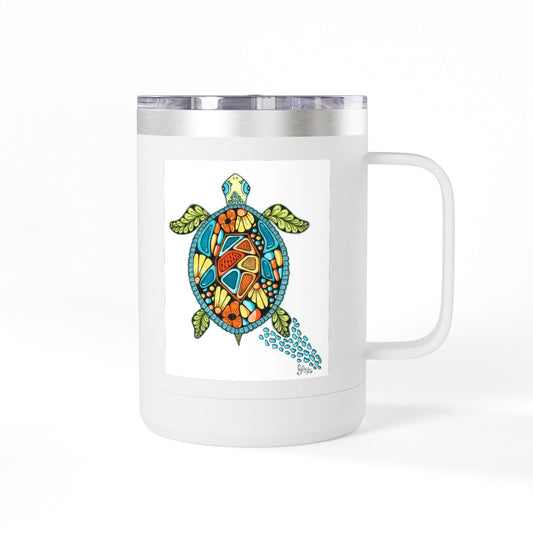 Sea Turtle Coffee Mug Tumbler, 15oz