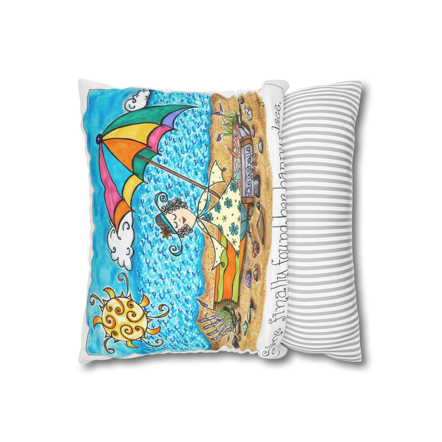 Her Happy Place Indoor Pillowcase