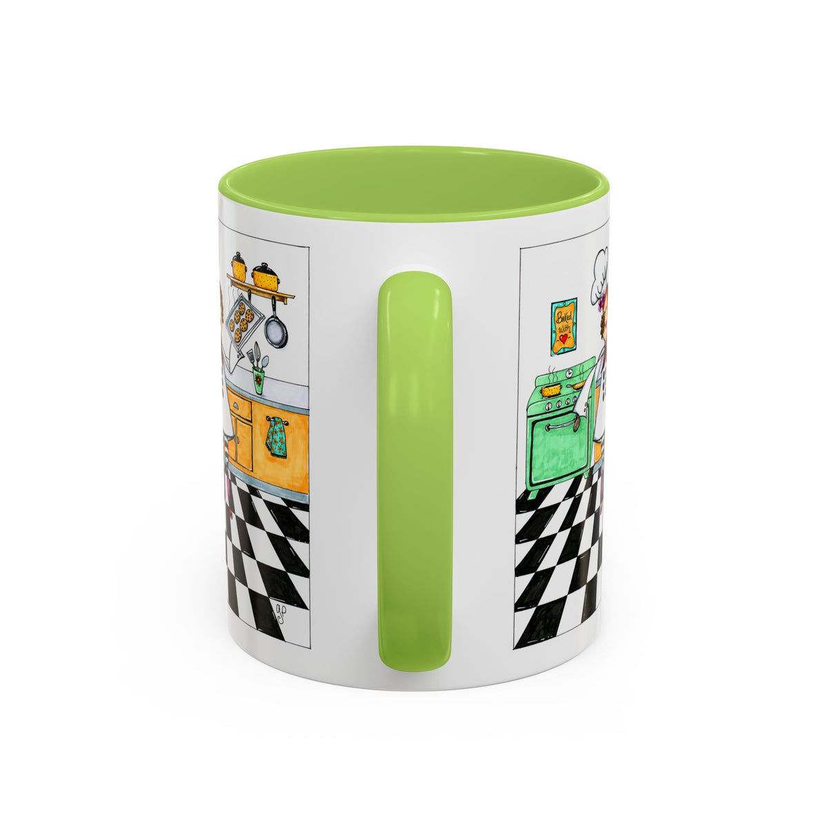 She Bakes! Accent Coffee Mug (11, 15oz)