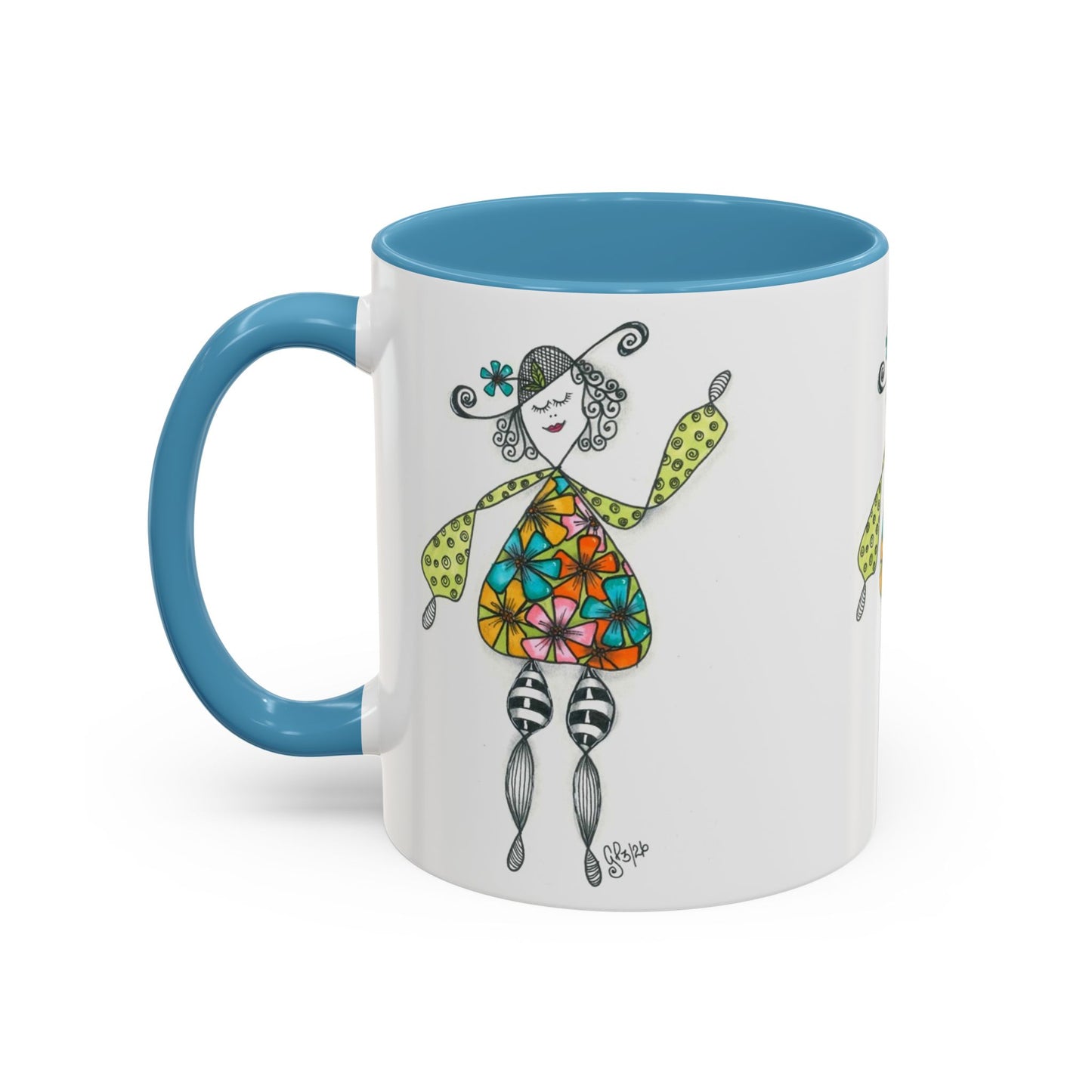 Carefree and Fancy Coffee Mug (11, 15oz)
