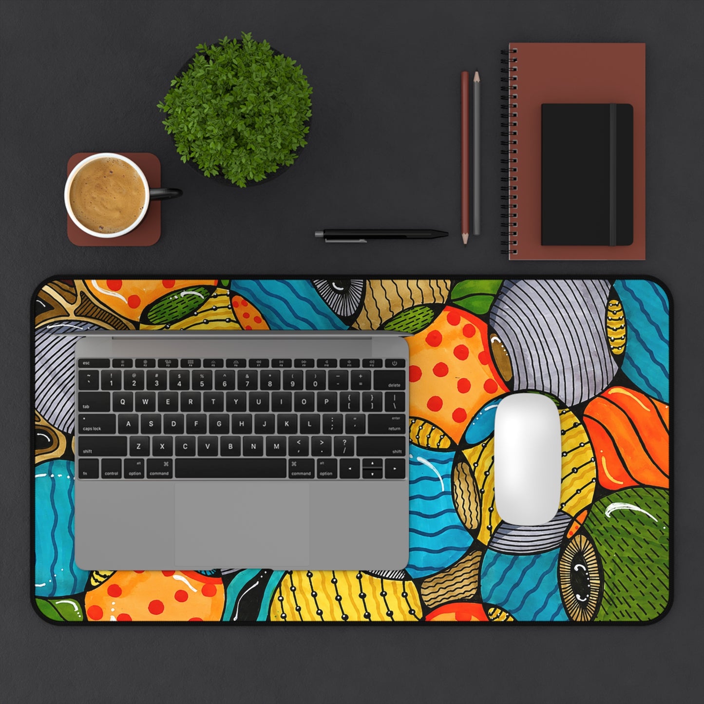 Funky Bubbles Desk Mat