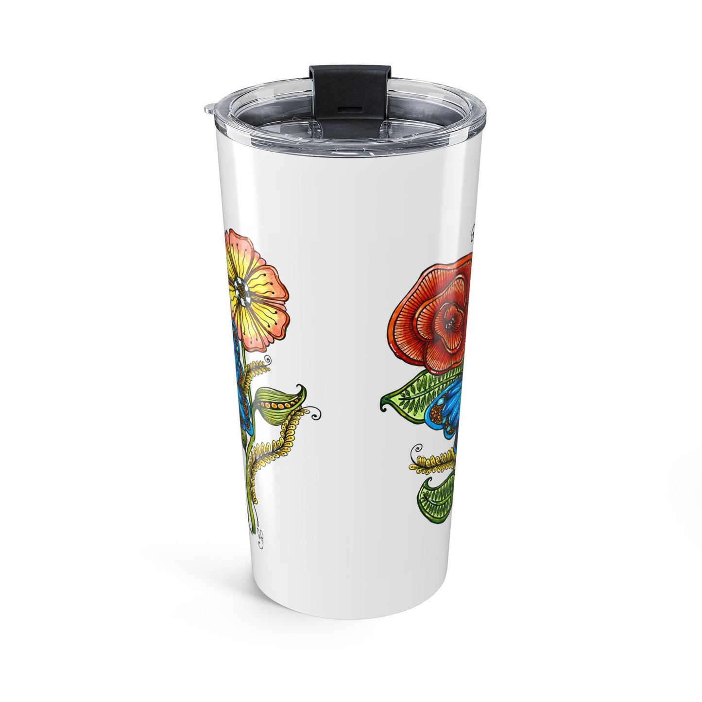 Blue Butterfly Tumbler 20oz