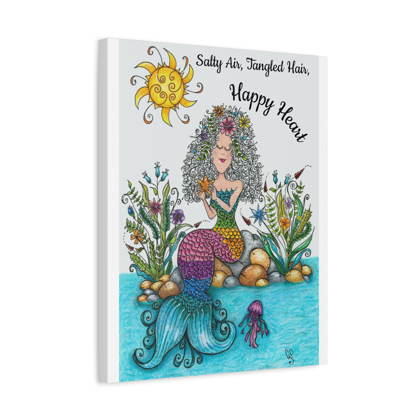 Mermaid Matte Canvas, Stretched, 1.25"