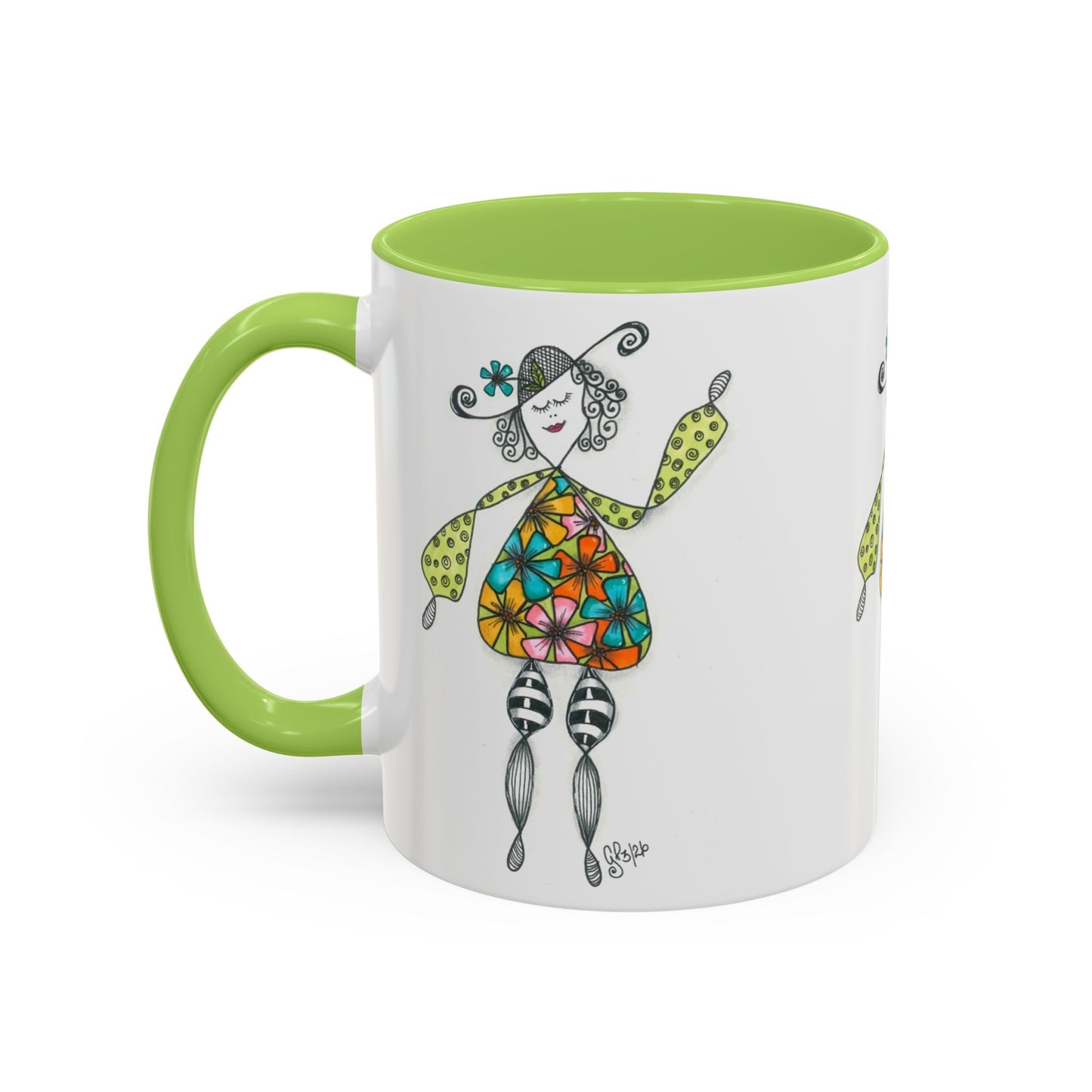 Carefree and Fancy Coffee Mug (11, 15oz)