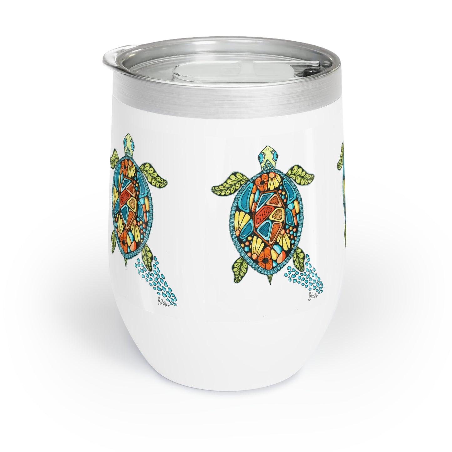 Sea Turtle Chill Wine Tumbler