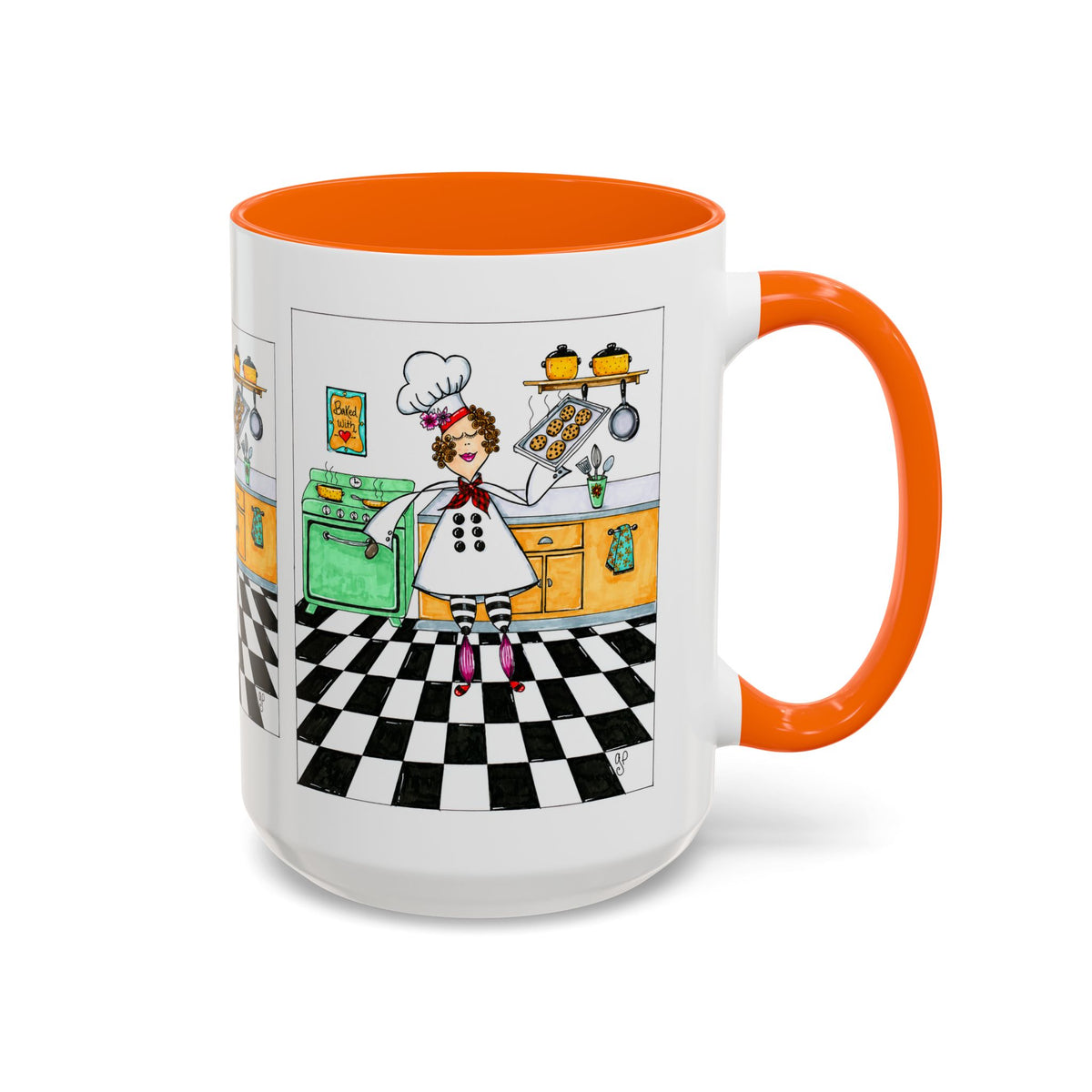She Bakes! Accent Coffee Mug (11, 15oz)