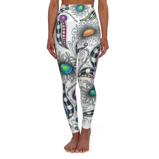 Zen Whimsy High Waisted Yoga Leggings