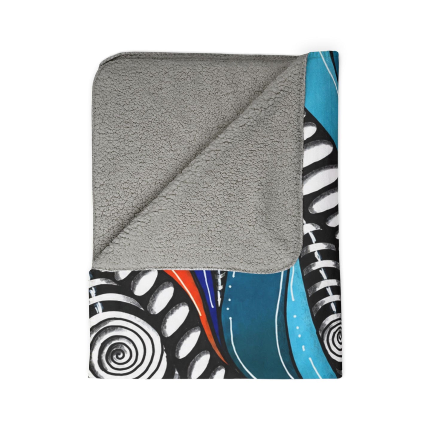 Wild Burst Fleece Sherpa Fleece Blanket