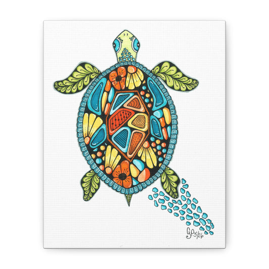 Sea Turtle Matte Canvas