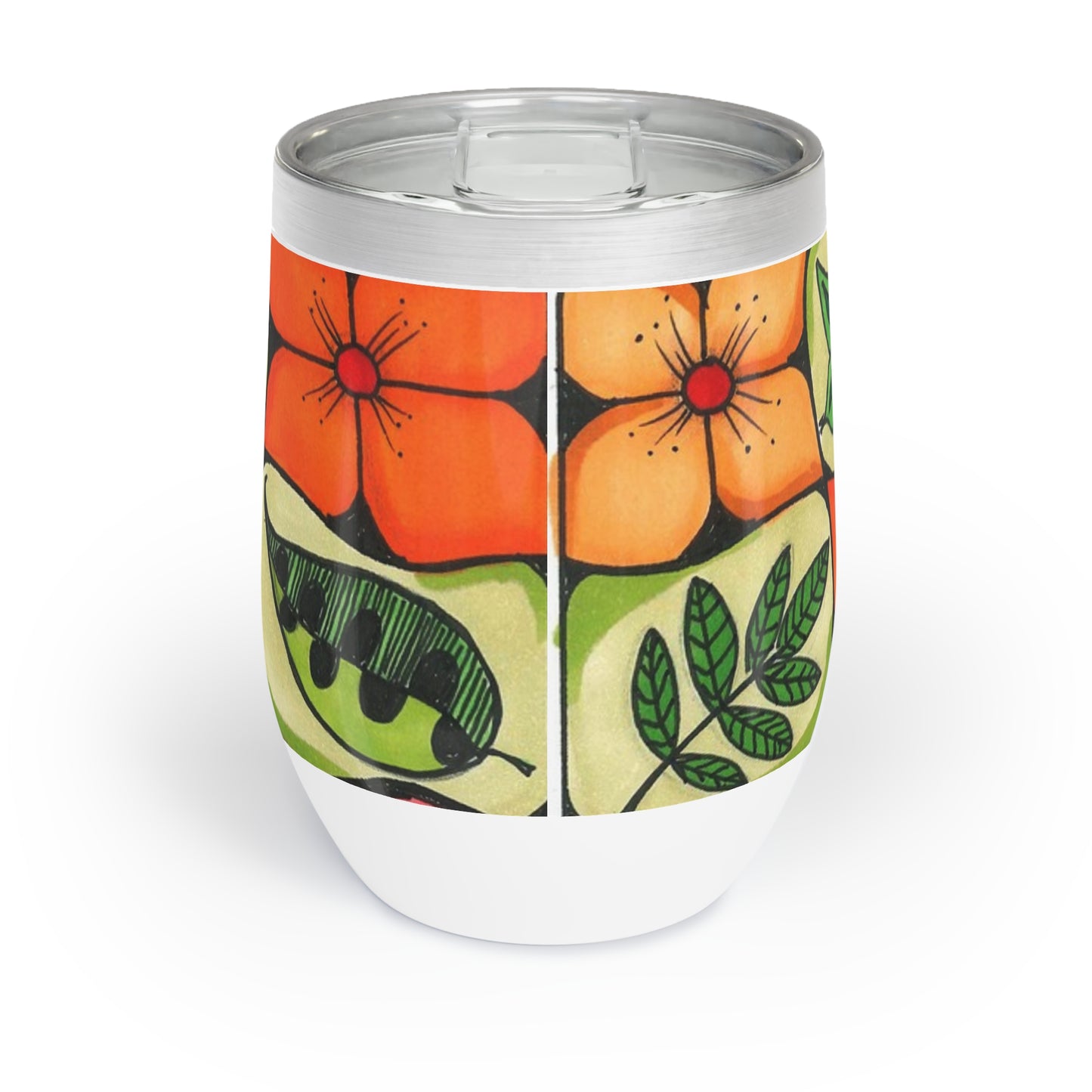 Flowers Everywhere Chill Wine Tumbler