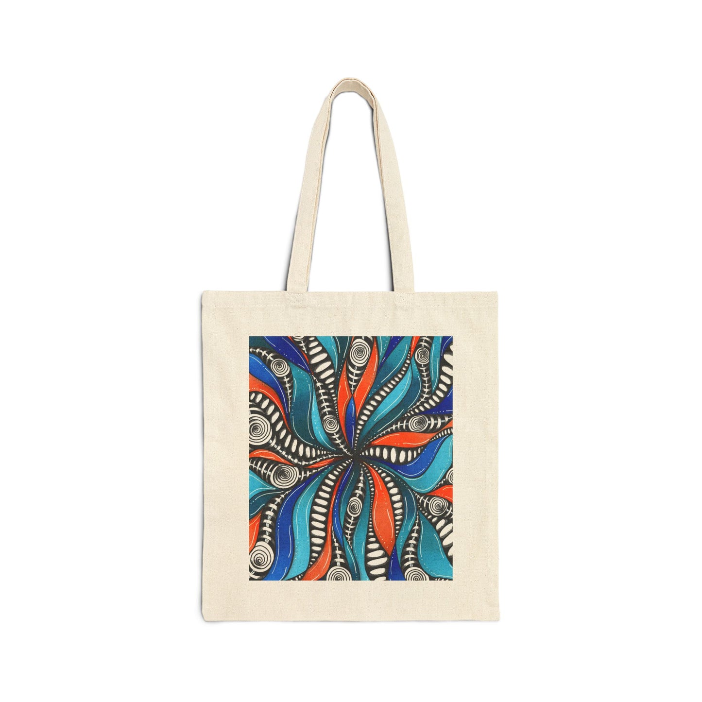 Wild Burst Cotton Canvas Tote Bag