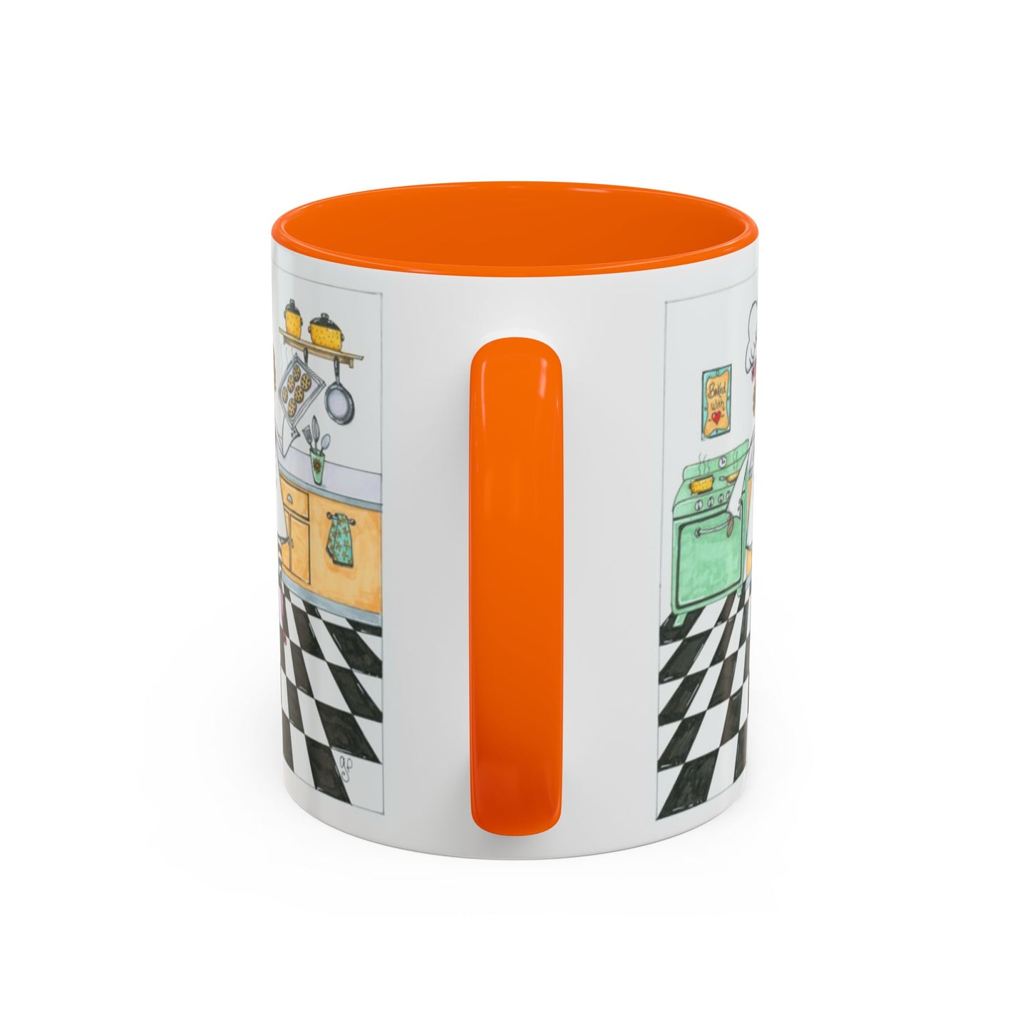 She Bakes! Accent Coffee Mug (11, 15oz)