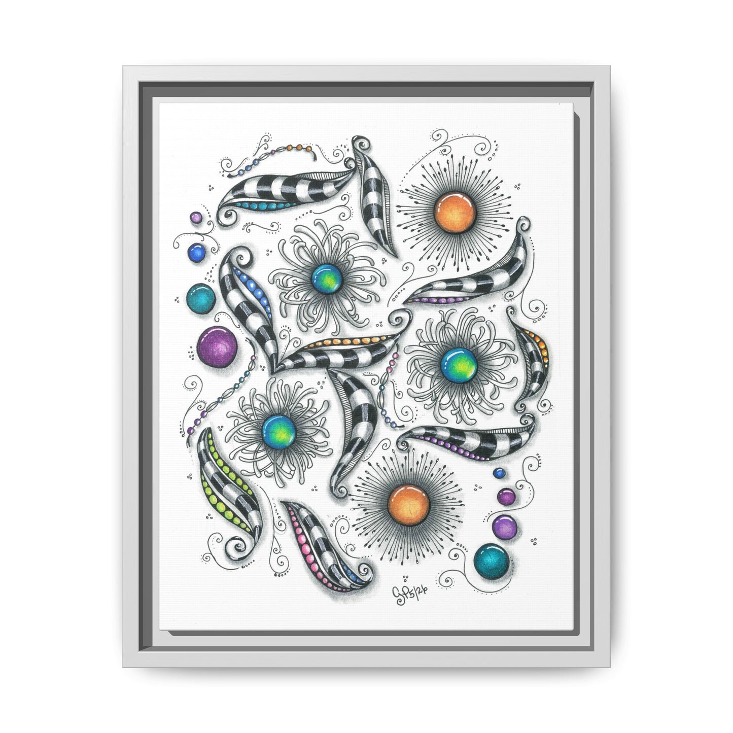A Touch of Whimsy Matte Canvas, Framed (Multi-color)