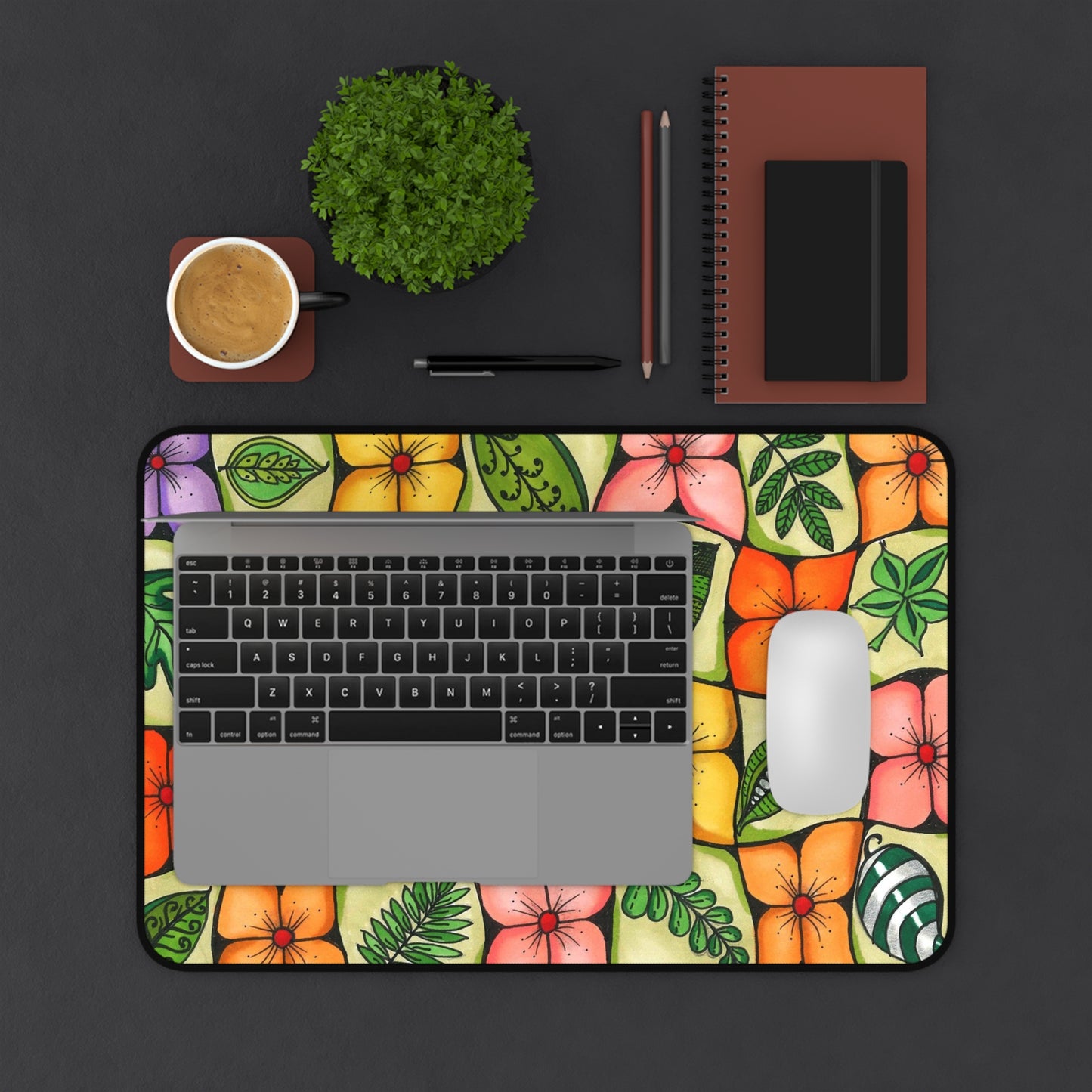 All-Over Flowers Desk Mat