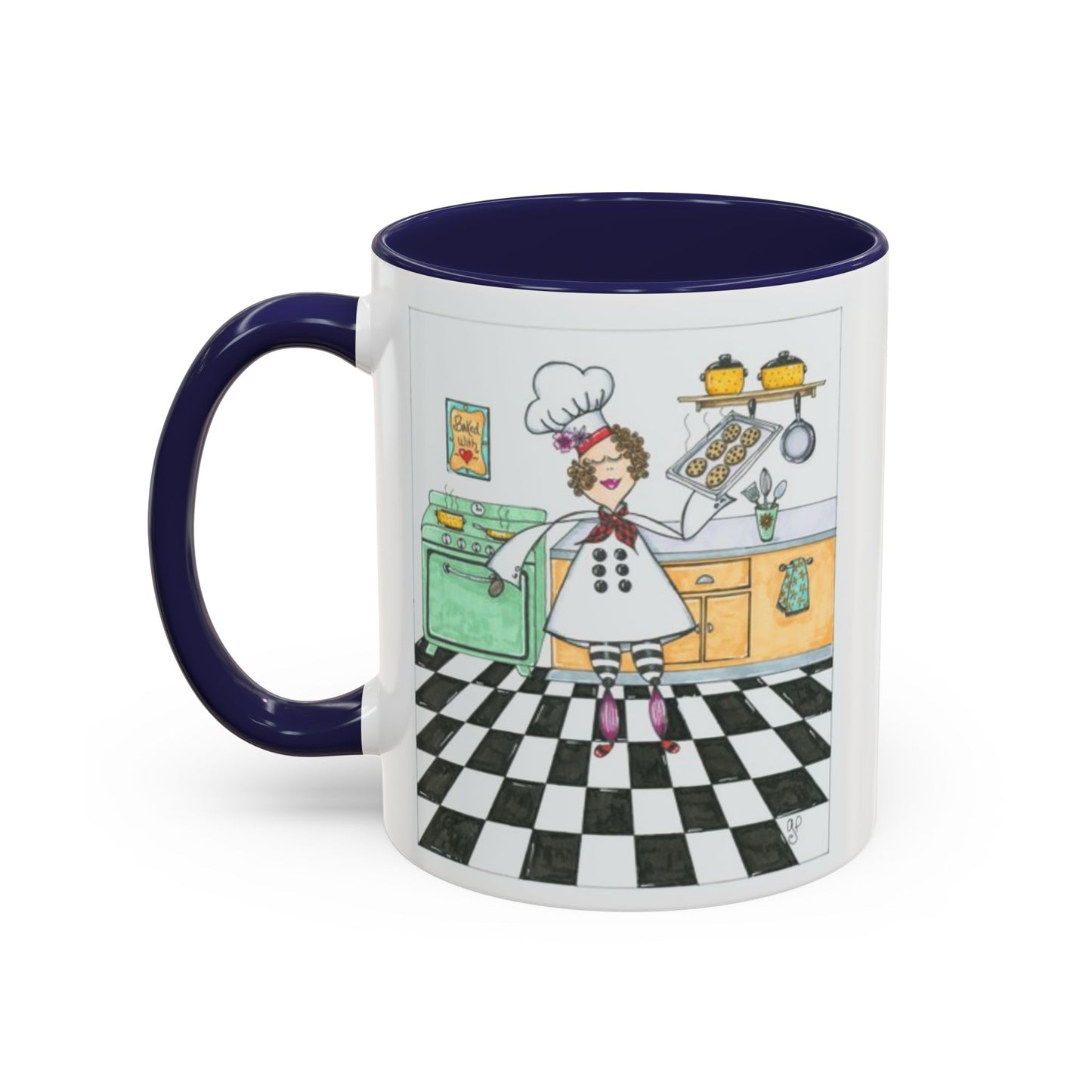 She Bakes! Accent Coffee Mug (11, 15oz)