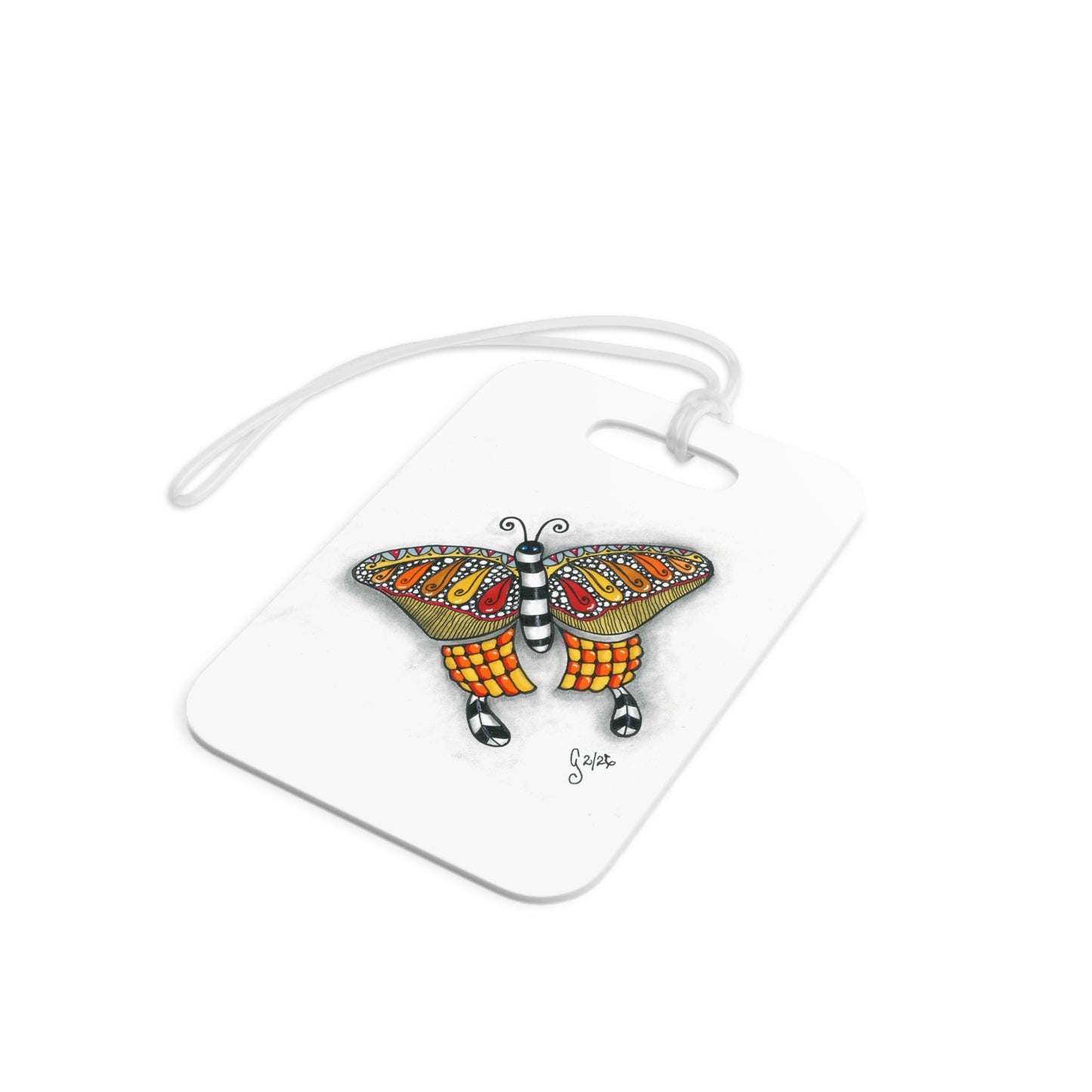 Butterfly Luggage Tag