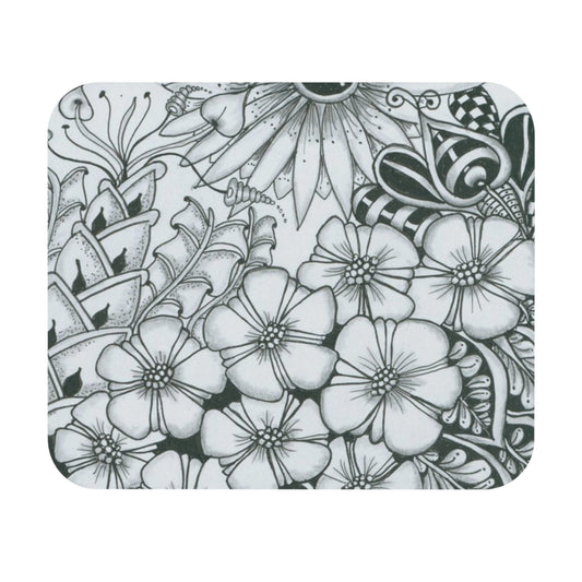 Crazy Flowers Mouse Pad (Rectangle)